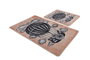 Mijölnir Propeller Juego de Alfombras de Baño Amarillo, Negro y Blanco